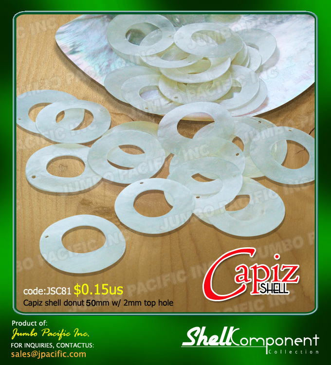 Capiz shell donut shape